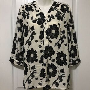 Icone Simons Floral Longsleeves Blouse Top XS​